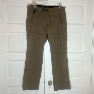 Prana Zion cargo pants in brown, size L with 30” inseam